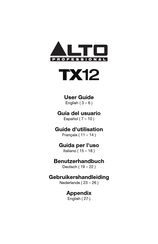 Alto Professional TX12 Guia Del Usuario