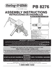 Playcore Swiming-N-Slide PB 8276 Instrucciones De Ensamblaje