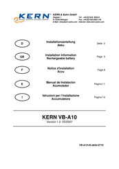 KERN VB-A10 Manual De Instalación