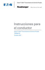 Eaton Fuller Roadranger TRDR0670S Instrucciones Para El Conductor