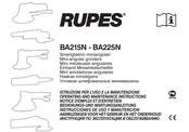 Rupes BA225N Instrucciones De Uso Y Manutención