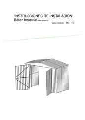 Bosen Industrial MG11FD Instrucciones De Instalación