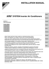 Daikin VRV FXAQ25PAV1 Manual De Instalación