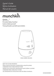 Munchkin Shhh... MKCA0593 Manual Del Usuario