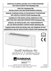 Sabiana Carisma Fly CVP-MB Manual De Instalación, Uso Y Mantenimiento