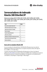 Allen-Bradley Kinetix 300 EtherNet/IP Instrucciones De Instalación