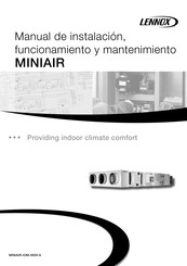 Lennox MINIAIR 30 Manual De Instalación, Funcionamiento Y Mantenimiento