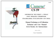 Cassese CS 59 Livro Técnico De Instrucciones