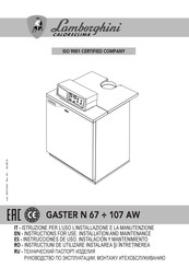 Lamborghini Caloreclima GASTER N 67 AW Instrucciones De Uso, Instalación Y Mantenimiento