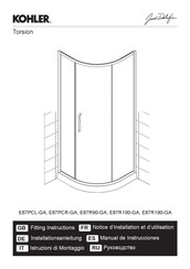 Kohler Jacob Delafon Torsion E87PCL-GA Manual De Instrucciones