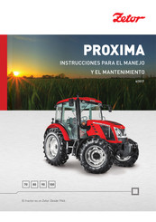 Zetor PROXIMA 80 Instrucciones Para El Manejo Y El Mantenimiento