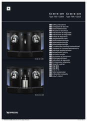 Nespresso CS203 Indicaciones De Seguridad