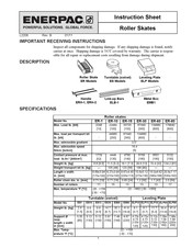 Enerpac ER-15 Hoja De Instrucciones