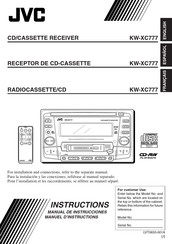 JVC KW-XC777 Manual De Instrucciones