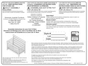 Simmons Juvenile Furniture Crib N More Instrucciones De Ensamble