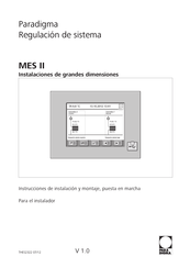 Paradigma MES II Instrucciones De Instalación Y Montaje, Puesta En Marcha