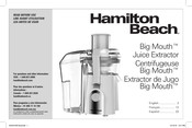 Hamilton Beach Big Mouth Manual De Uso