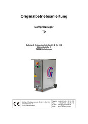 Gebhardt Anlagentechnik TD33 Manual De Uso