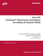 MacDon FlexDraper FD145 Instrucciones De Descarga Y Ensamble