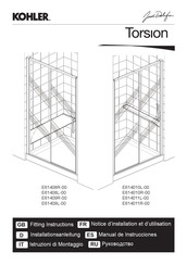 Kohler Jacob Delafon Torsion E61408R-00 Manual De Instrucciones