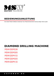 MSW MSW-DDM132 Manual De Instrucciones