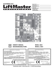 Chamberlain LiftMaster Professional CB24 Manual De Instrucciones