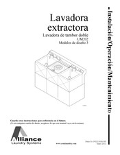 Alliance Laundry Systems UM202M1OU30001 Manual De Instalación, Operación Y Mantenimiento
