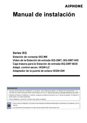 Aiphone IXG-DM7-HID Manual De Instalación