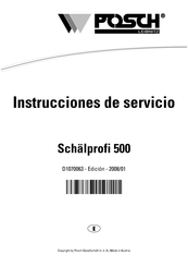 Posch 500 Instrucciones De Servicio