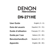 Denon Professional DN-271HE Guia Del Usuario