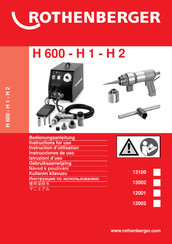 Rothenberger 12002 Instrucciones De Uso