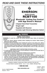 Emerson RCBT100 Manual De Uso