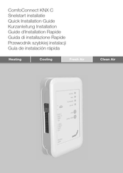 Zehnder ComfoConnect KNX C Guía De Instalación Rápida