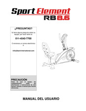 SPORT ELEMENT RB 8.6 Manual Del Usuario