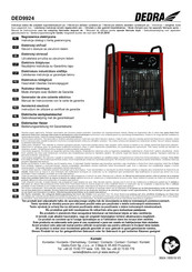 DEDRA DED9924 Manual De Instrucciones Con La Carta De Garantía