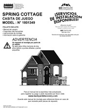 Backyard Discovery SPRING COTTAGE 1801349 Manual Del Usuario