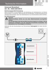 Becker 4935 200 045 0 Manual Del Usuario