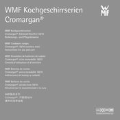 WMF Cromargan 18/10 Indicaciones De Manejo Y Cuidado