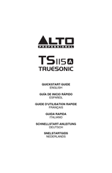 Alto Professional TRUESONIC TS115A Guia De Inicio Rapido