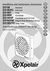 Xpelair DX100HP Manual De Instalación E Instrucciones