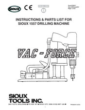 SIOUX VAC-FORCE 1557 Manual De Usuario