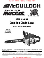 McCulloch EAGER BEAVER EB358a Manual Del Usuario