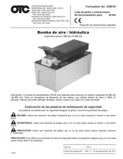 OTC 2510A Lista De Partes E Instrucciones De Funcionamiento