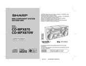 Sharp CD-MPX870W Manual De Manejo