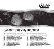 Oase OptiMax 300 Instrucciones De Uso Y Garantía