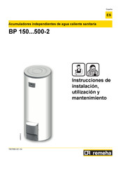 REMEHA BP 150-2 Instrucciones De Instalación, Utilización Y Mantenimiento