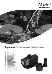 Oase AquaMax Eco Gravity 10000 Instrucciones De Uso