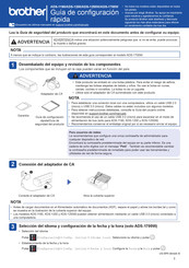 Brother ADS-1250W Guía De Configuración Rápida