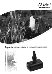 Oase Aquarius Universal Classic 1500 Instrucciones De Uso