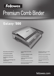 Fellowes Galaxy 500 Manual Del Usuario